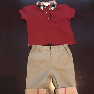 Burberry set 6 month infant set